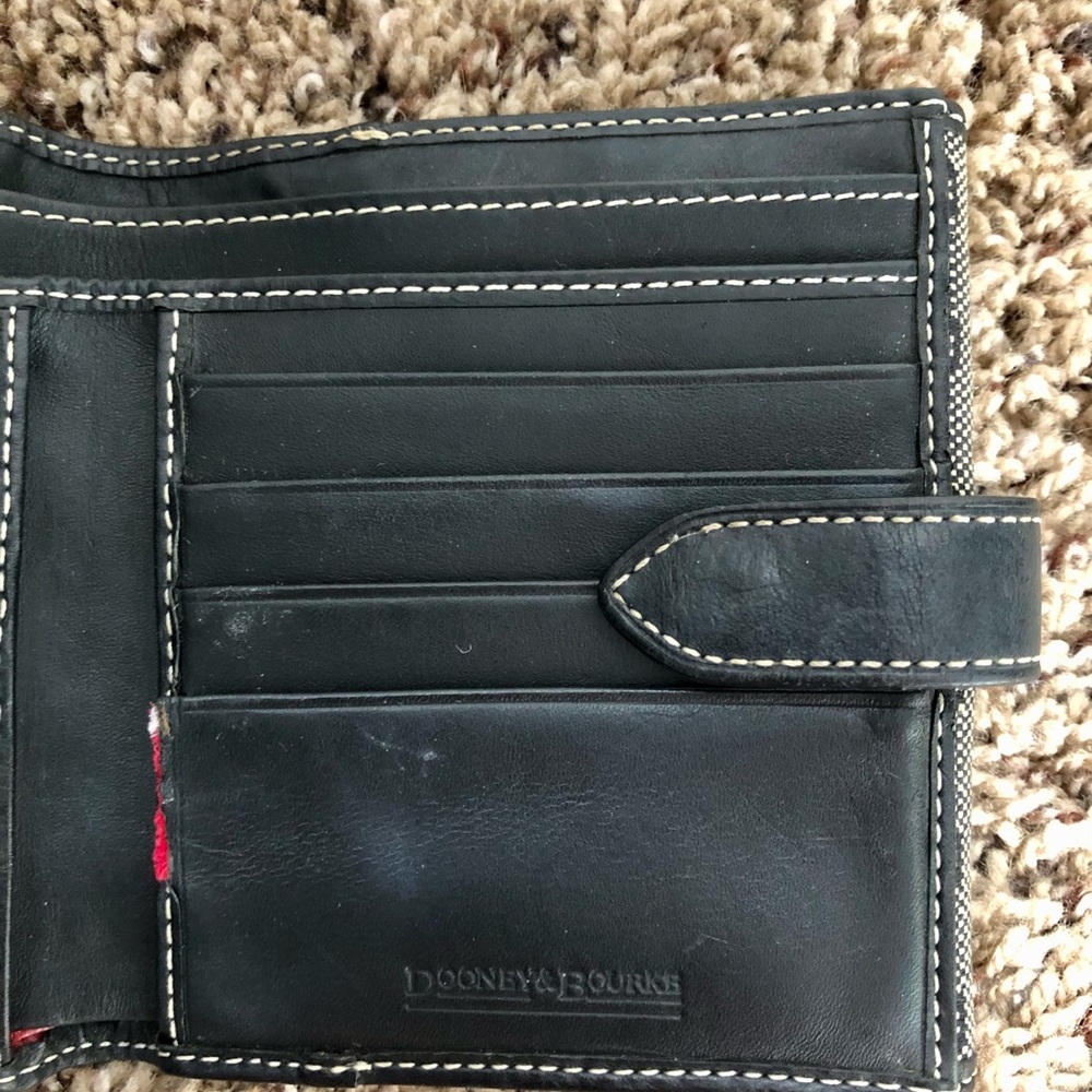 Dooney & Bourke Black Monogram Wallet - Picture 6 of 7